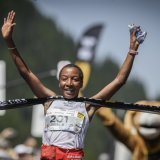 Gagnante du dernier Sierre-Zinal, Joyline Chepngeno est disqualifiée et suspendue deux ans pour dopage KEYSTONE/GABRIEL MONNET